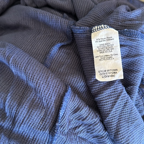 Adora Large Navy Wide Neck Top - Picture 5 of 6